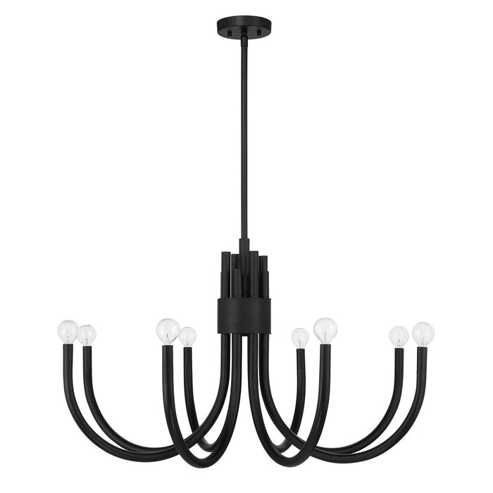 Savoy House 1-6680-8-89 Eight Light Chandelier, Matte Black