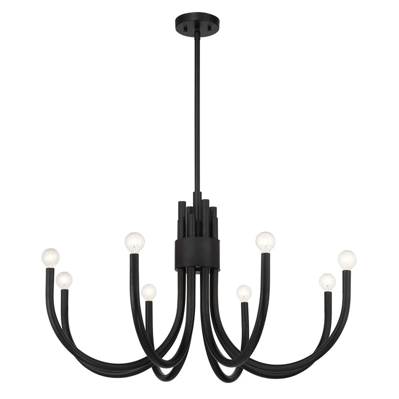 Savoy House 1-6680-8-89 Eight Light Chandelier, Matte Black