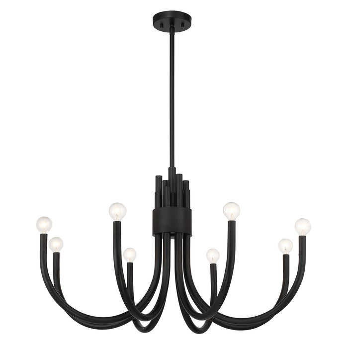 Savoy House 1-6680-8-89 Eight Light Chandelier, Matte Black
