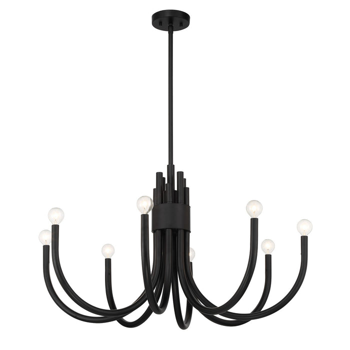Savoy House 1-6680-8-89 Eight Light Chandelier, Matte Black