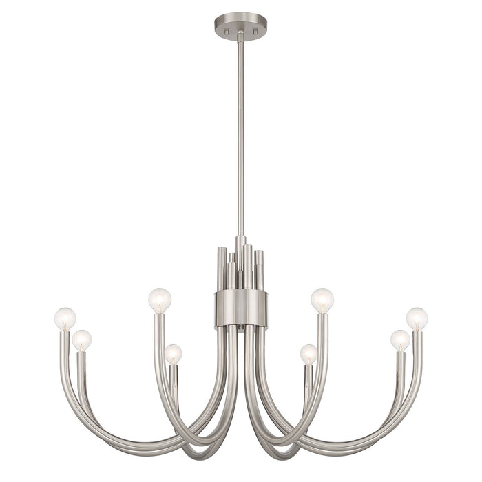 Savoy House 1-6680-8-SN Eight Light Chandelier, Satin Nickel