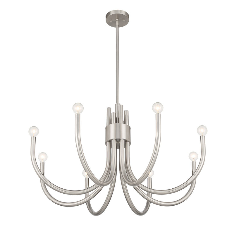 Savoy House 1-6680-8-SN Eight Light Chandelier, Satin Nickel