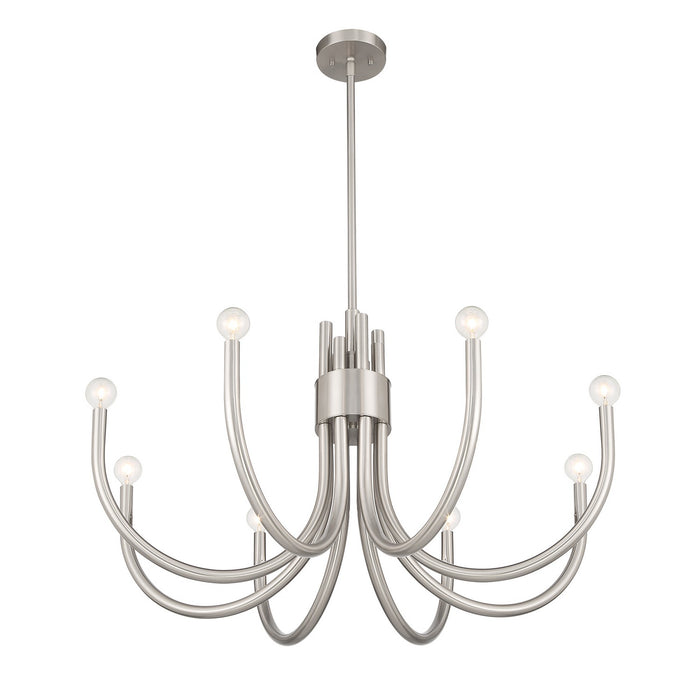 Savoy House 1-6680-8-SN Eight Light Chandelier, Satin Nickel