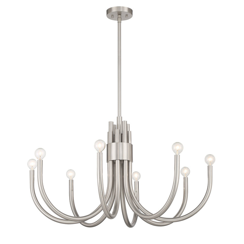 Savoy House 1-6680-8-SN Eight Light Chandelier, Satin Nickel