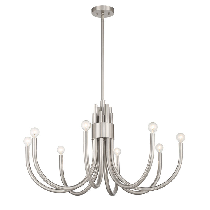 Savoy House 1-6680-8-SN Eight Light Chandelier, Satin Nickel