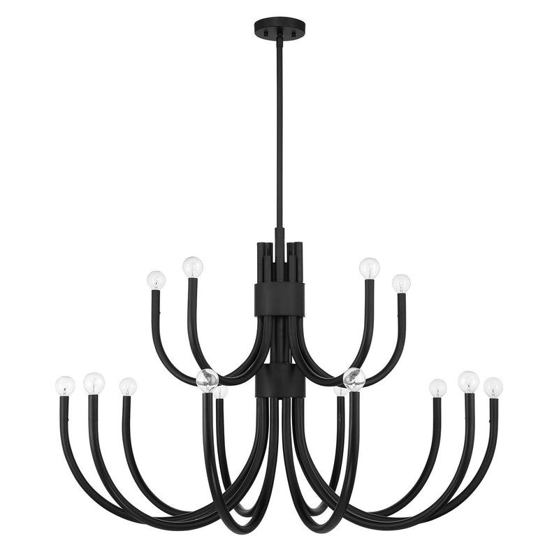 Savoy House 1-6682-15-89 15 Light Chandelier, Matte Black