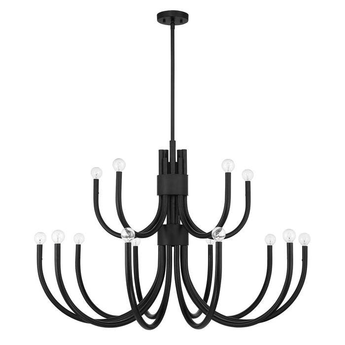 Savoy House 1-6682-15-89 15 Light Chandelier, Matte Black