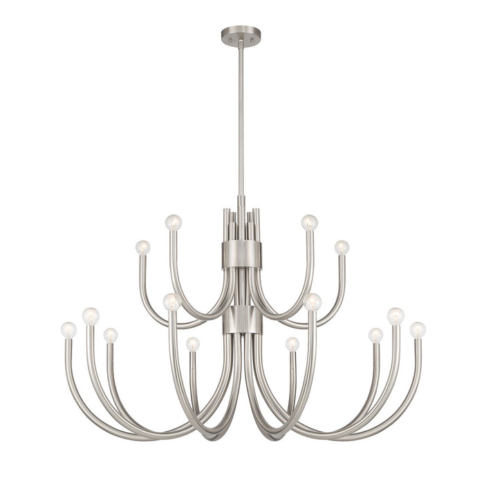 Savoy House 1-6682-15-SN 15 Light Chandelier, Satin Nickel