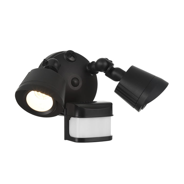 Savoy House 4-FLOOD-MS-A2-3000K-BK LED Motion Sensored Double Flood Light, Black
