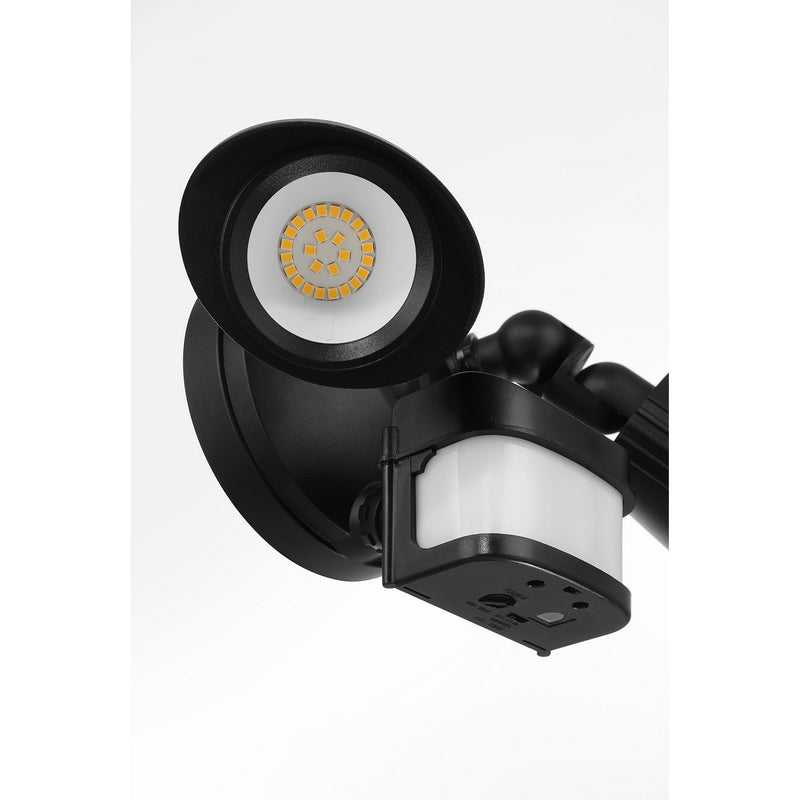Savoy House 4-FLOOD-MS-A2-3000K-BK LED Motion Sensored Double Flood Light, Black