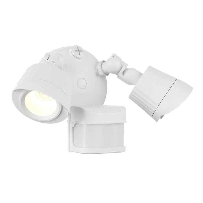 Savoy House 4-FLOOD-MS-A2-3000K-WH LED Motion Sensored Double Flood Light, White