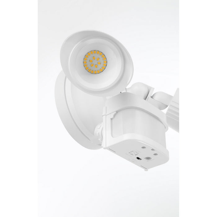 Savoy House 4-FLOOD-MS-A2-3000K-WH LED Motion Sensored Double Flood Light, White