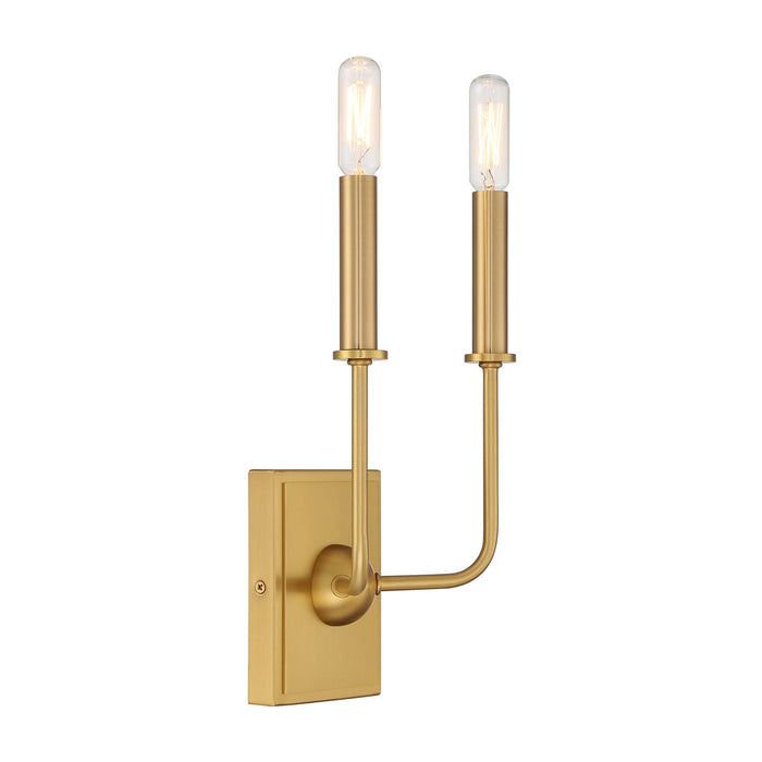 Savoy House 9-4044-2-322 Two Light Wall Sconce, Warm Brass