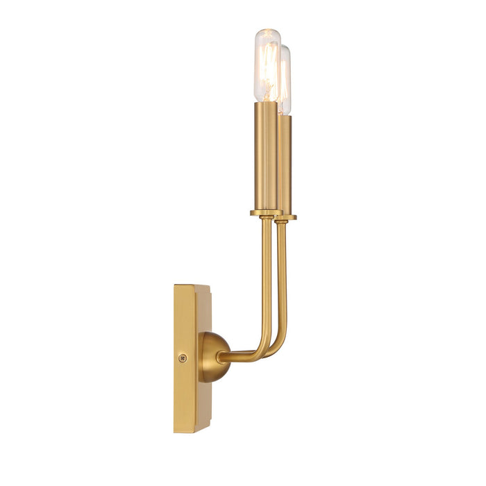 Savoy House 9-4044-2-322 Two Light Wall Sconce, Warm Brass