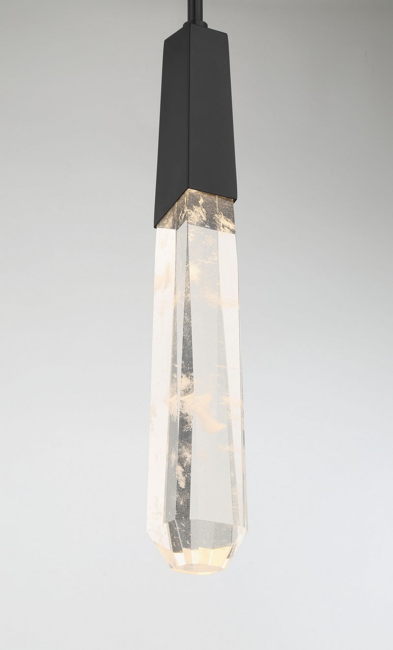 George Kovacs P1283-66A-L LED Pendant, Coal
