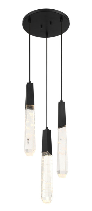 George Kovacs P1284-66A-L LED Pendant, Coal