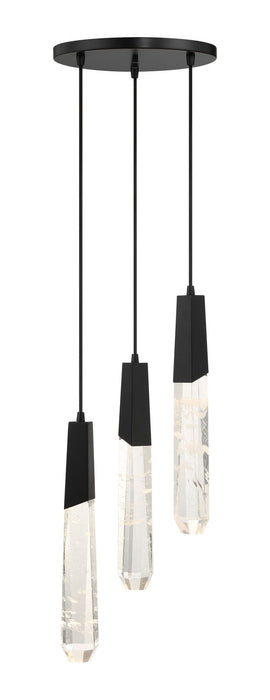 George Kovacs P1284-66A-L LED Pendant, Coal
