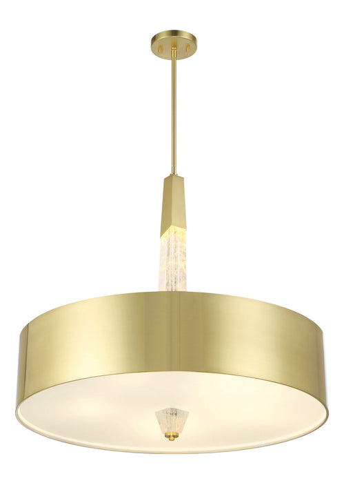 George Kovacs P1285-859-L LED Pendant, Brushed Brass