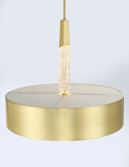George Kovacs P1285-859-L LED Pendant, Brushed Brass