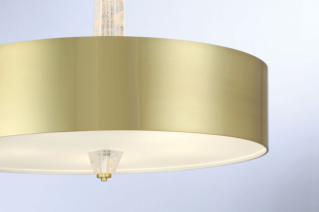 George Kovacs P1285-859-L LED Pendant, Brushed Brass