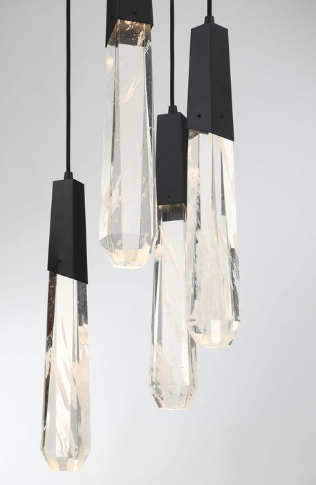 George Kovacs P1287-66A-L LED Pendant, Coal