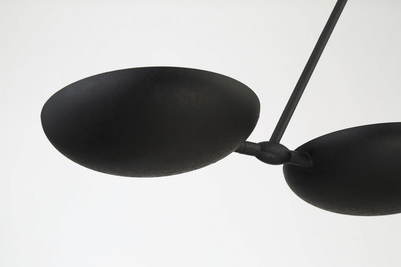 George Kovacs P1318-076 Four Light Island Pendant, Textured Black