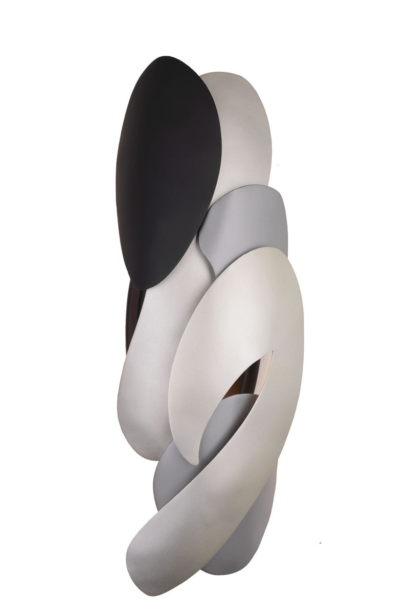 George Kovacs P1332-780 Two Light Wall Sconce, Coal With Atlas And Midnight S