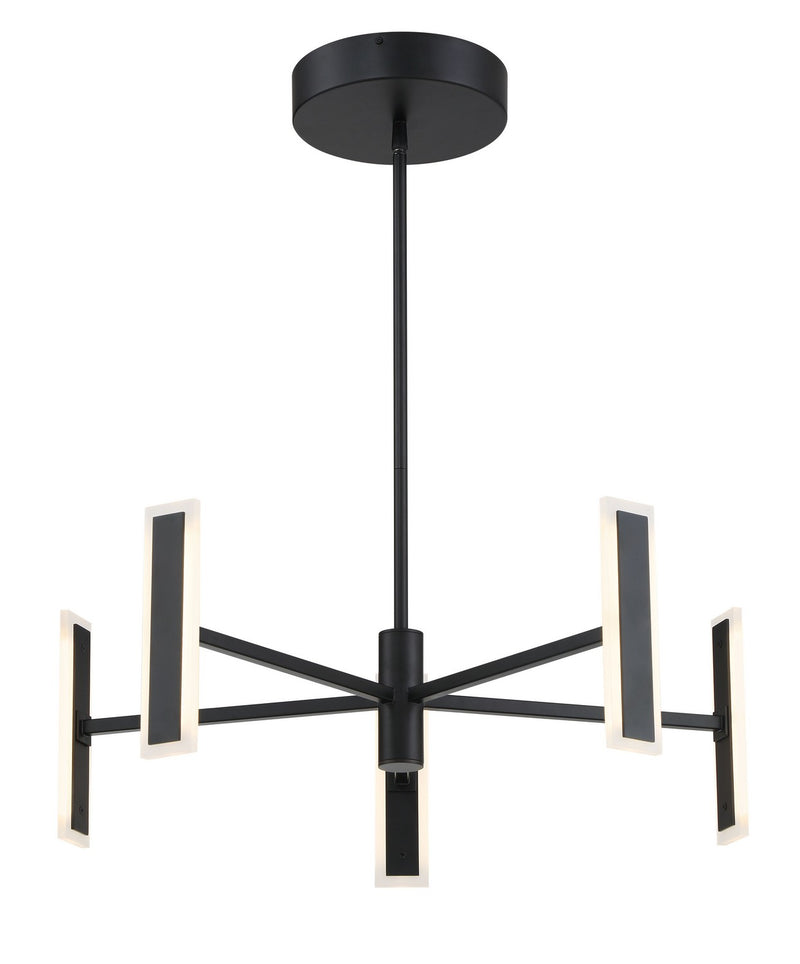George Kovacs P1415-66A-L LED Chandelier, Coal