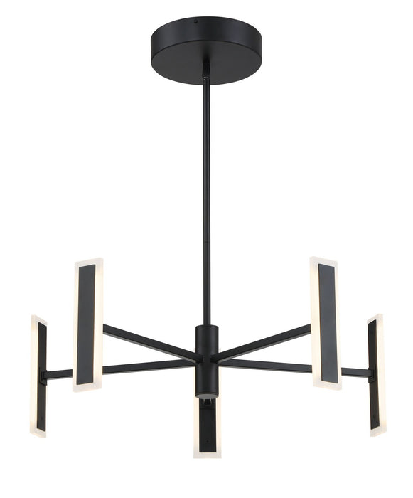 George Kovacs P1415-66A-L LED Chandelier, Coal
