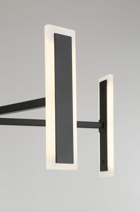George Kovacs P1415-66A-L LED Chandelier, Coal
