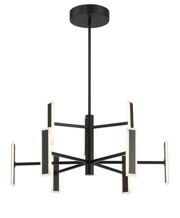 George Kovacs P1419-66A-L LED Chandelier, Coal