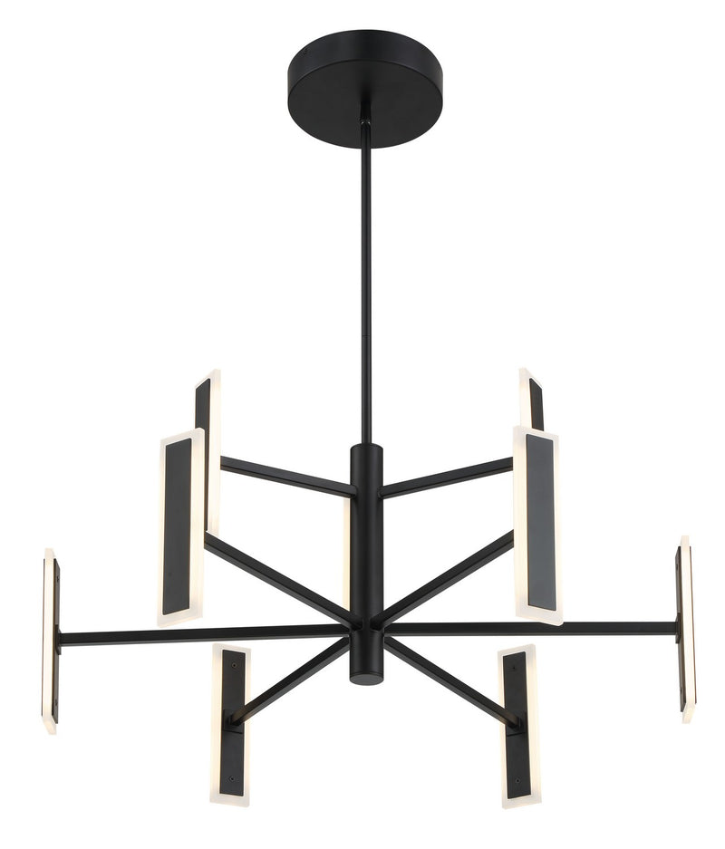 George Kovacs P1419-66A-L LED Chandelier, Coal