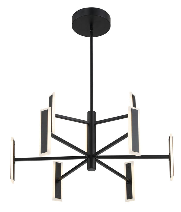 George Kovacs P1419-66A-L LED Chandelier, Coal