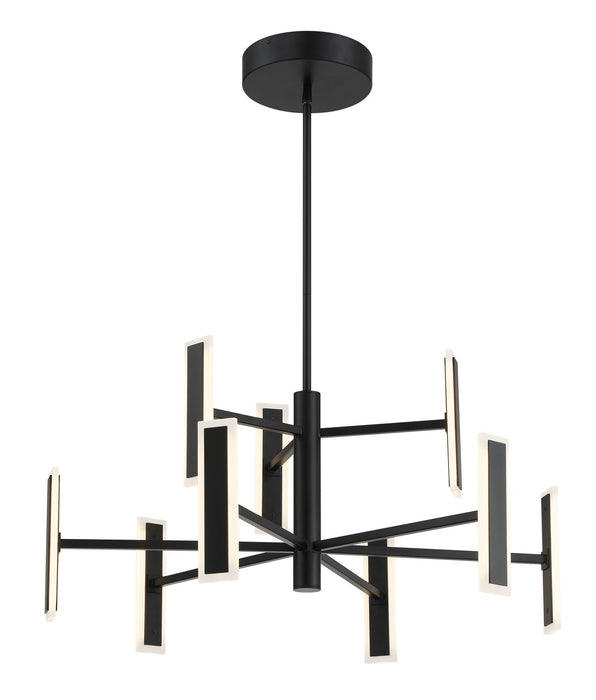 George Kovacs P1419-66A-L LED Chandelier, Coal