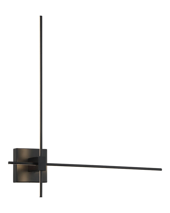 George Kovacs P1436-66A-L LED Wall Sconce, Coal