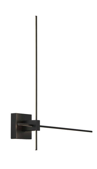 George Kovacs P1436-66A-L LED Wall Sconce, Coal