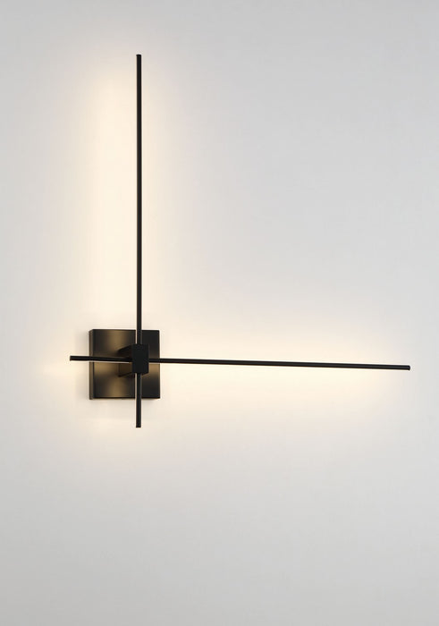 George Kovacs P1436-66A-L LED Wall Sconce, Coal