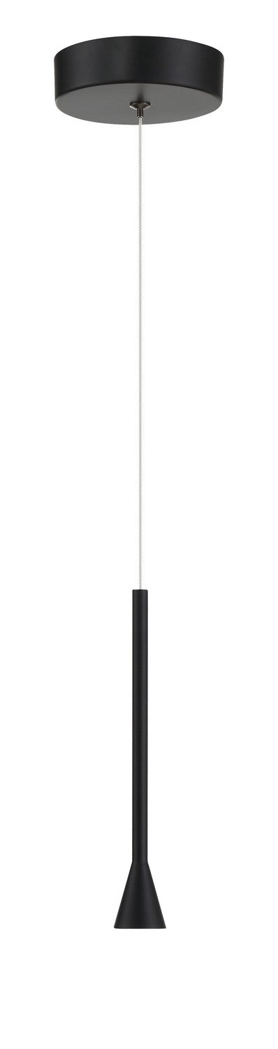 George Kovacs P1456-66A-L LED Mini Pendant, Coal