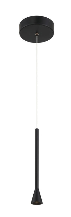 George Kovacs P1456-66A-L LED Mini Pendant, Coal