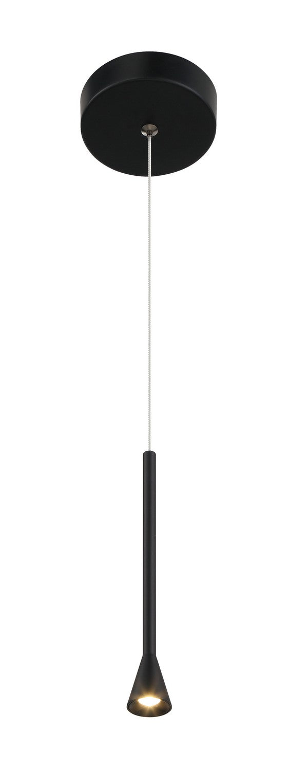 George Kovacs P1456-66A-L LED Mini Pendant, Coal