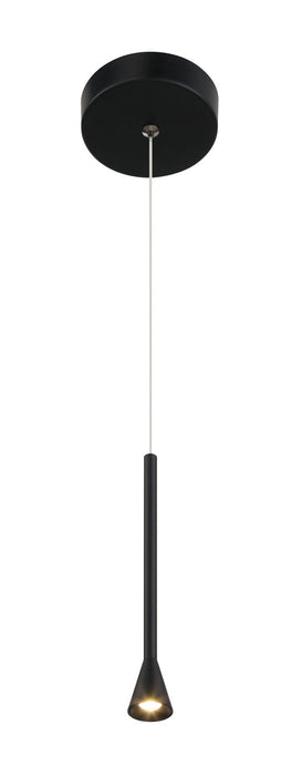 George Kovacs P1456-66A-L LED Mini Pendant, Coal