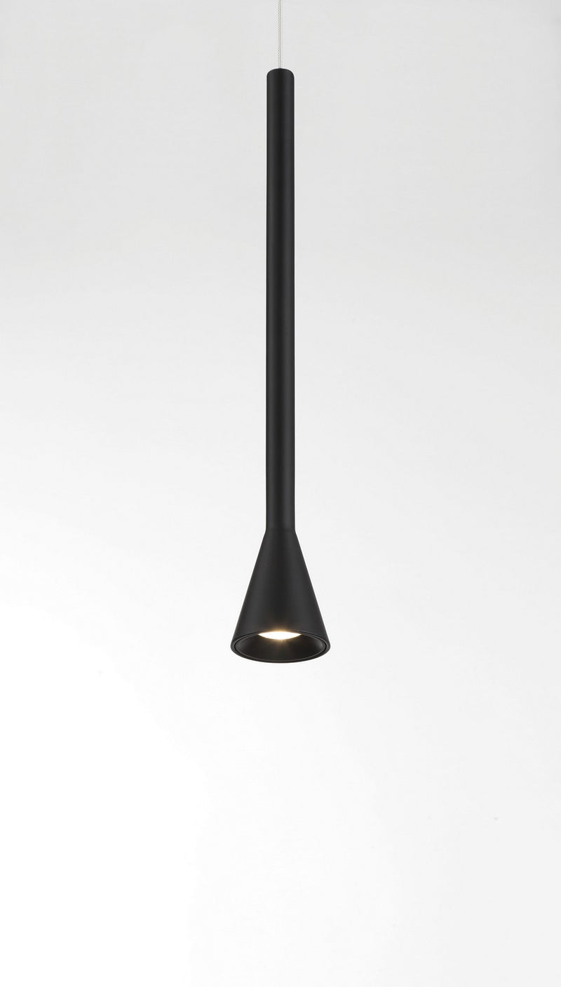 George Kovacs P1456-66A-L LED Mini Pendant, Coal