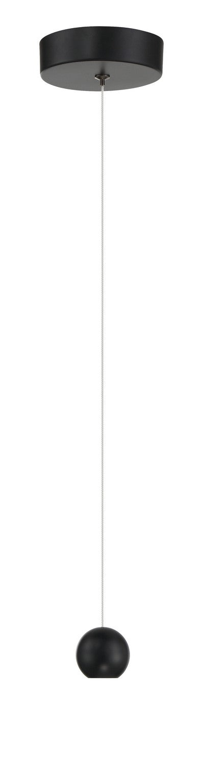 George Kovacs P1460-66A-L LED Mini Pendant, Coal