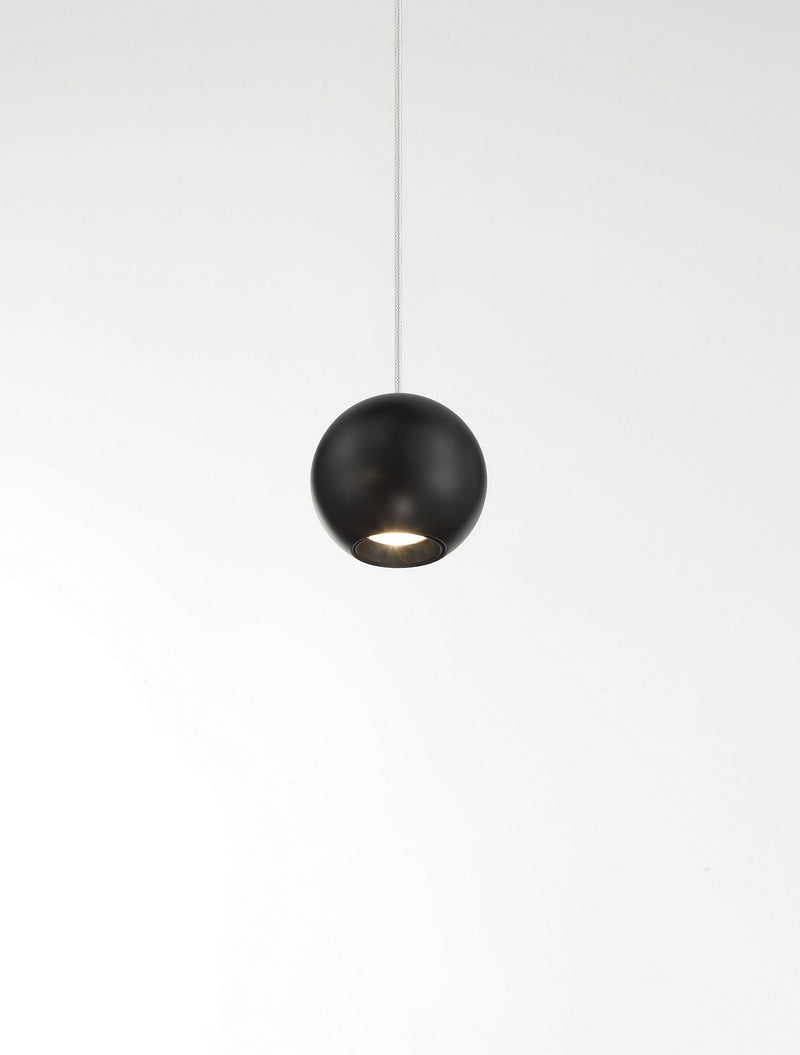 George Kovacs P1460-66A-L LED Mini Pendant, Coal