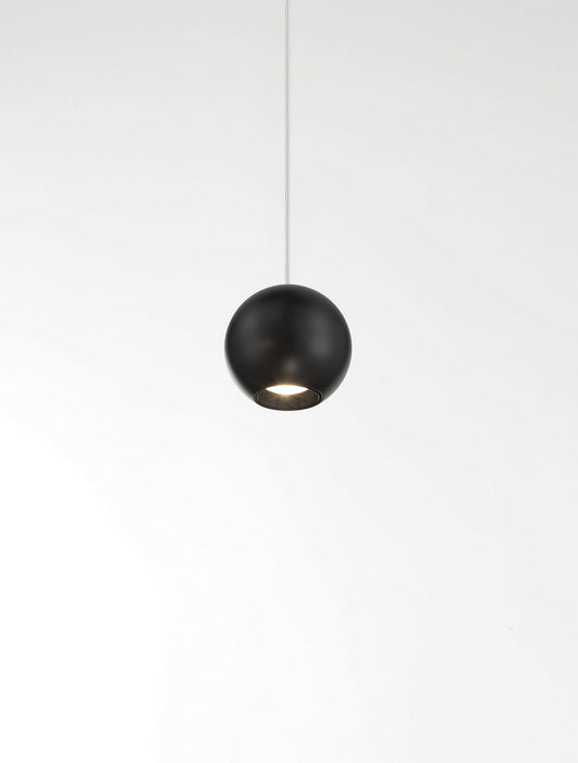 George Kovacs P1460-66A-L LED Mini Pendant, Coal