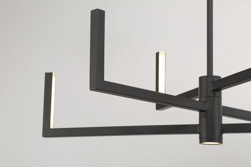 George Kovacs P1476-66A-L LED Chandelier, Coal