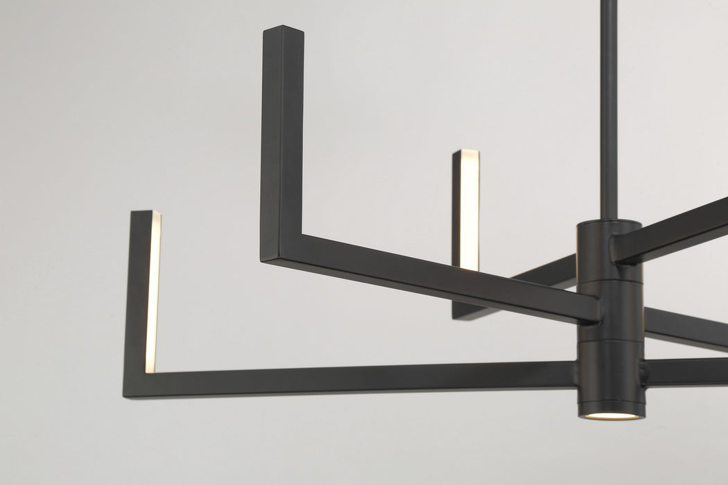 George Kovacs P1476-66A-L LED Chandelier, Coal