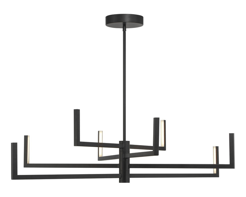 George Kovacs P1478-66A-L LED Chandelier, Coal