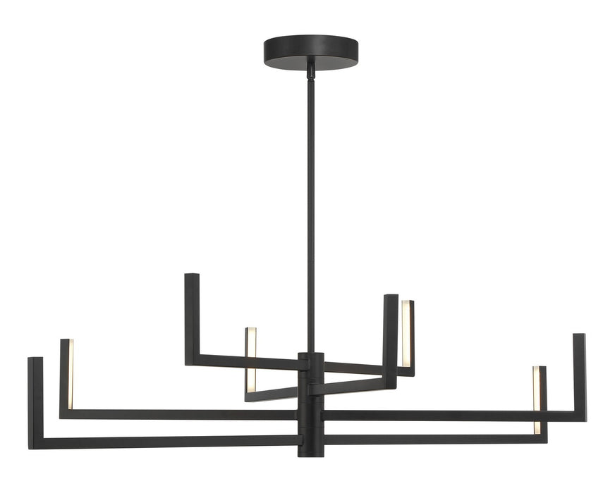 George Kovacs P1478-66A-L LED Chandelier, Coal