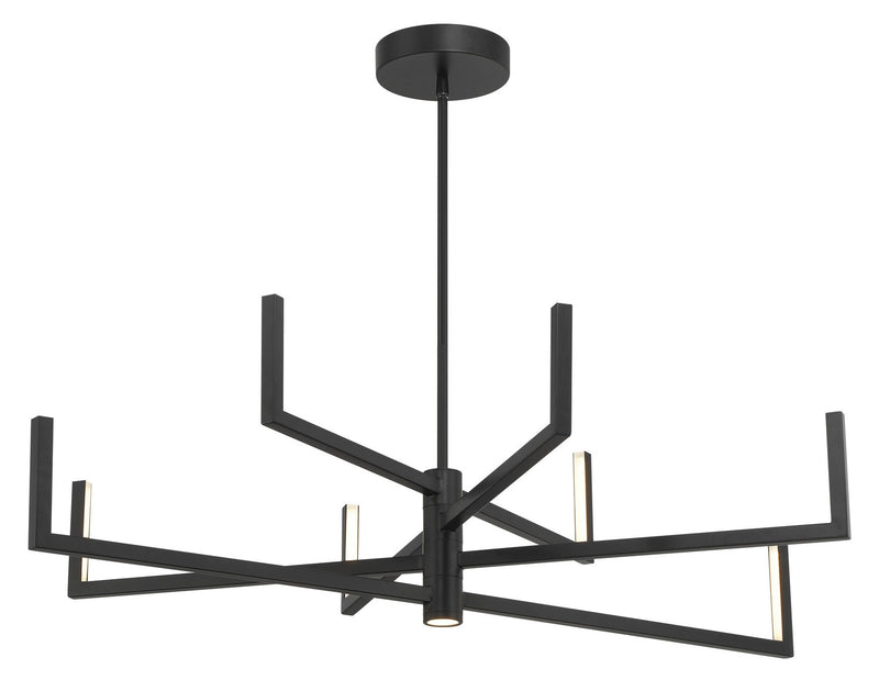 George Kovacs P1478-66A-L LED Chandelier, Coal